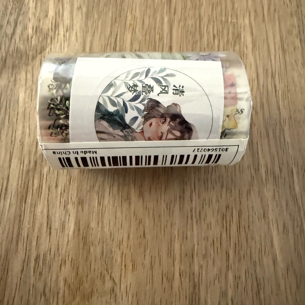 Floral Decorative Washi Tape Roll - Multicolor